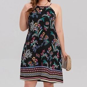 Plus SHEIN Botanical and Tribal Halter Dress NWOT